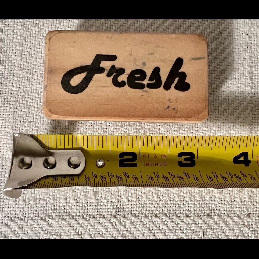 Fresh Fun Text Rubber Stamp for Stamping Crafting Planners. - Picture 2 of 4